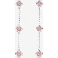 Inicio Women's Sterling Silver Plated Vintage Rose Fine Triple Clover Drop Earrings