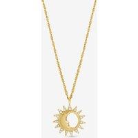 Inicio Women's Gold Plated & Mother of Pearl Sun Pendant - Gift Pouch