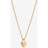 Inicio Women's Two Tone Heart Pendant - Gift Pouch