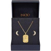 Inicio Women's Gold Plated & Pave Moon Set - Gift Box