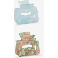 Mood Women's Pastel Resin Claw Clips - Pack of 2