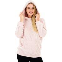 Smart Living Women's Womens Teddy Fleece Hoodie Soft Warm Cosy Pullover Jumper in Pink | Size: Small