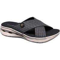 IVACHY Women's Comfort Criss-Cross Slide-On Sandals in Black | Size: 5