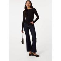 Pink Vanilla Women's Black Long Sleeve Asymmetric Top | Size: Medium