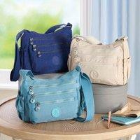 Amelie Di Santi Women's RFID Travel Organiser Bag - Compact, Multi-Pocket & Secure in Navy