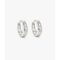 MUCHV Sterling Silver Star Hoop Earrings - Women's Jewellery Gift