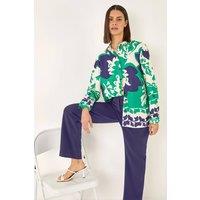 Roman Women's Stretch Bootcut Trouser in Navy | Size: 10
