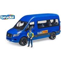 Bruder 1:16 MB Sprinter Transfer with driver in Blue | Size: 1 Pack