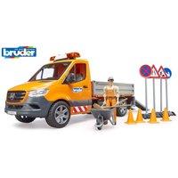 Bruder 1:16 MB Sprinter Municipal with driver, L+S Module & access in Orange | Size: 1 Pack