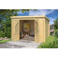 Lasita Maja Ltd Atlanta-Log Cabin, Garden Room, Home Office - L312xW258.7xH210.9 cm in Light Tan