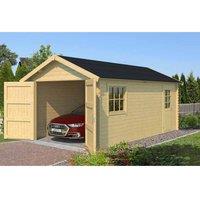Lasita Maja Ltd Dillon 540-Log Cabin, Garden Room, Home Office - L339.9xW580xH273.6 cm in Light Brown