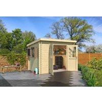 Lasita Maja Ltd San Jose 175-Log Cabin, Garden Room, Home Office L295xW213.1xH210.9 cm in Natural