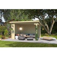 Lasita Maja Ltd Buffalo 380-Log Cabin, Garden Room, Home Office - L420xW324xH250.8 cm in Natural
