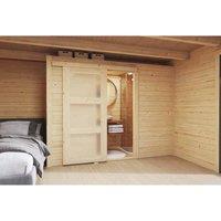 Lasita Maja Ltd Internal room kit M-Log Cabin, Garden Room, Home Office - H205 cm in Natural
