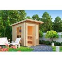 Lasita Maja Ltd Abisko-Log Cabin, Garden Room, Home Office - L240xW278.1xH233.7 cm in Light Tan