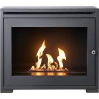OKO Bio Ethanol Fires OKO S6 Bio Ethanol Stove in Charcoal Grey in Dark Grey