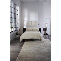 The Lyndon Company St Quentin 100% Cotton Reversible Duvet Bedlinen | Deyongs 1846 in Natural | Size: Double