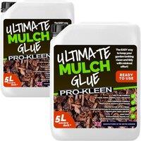 ProKleen Ultimate Mulch Glue 10L (Covers 120 ft2) in White | Size: 10m