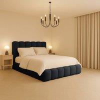 Desire Deco Alice Ottoman Storage Bed Frame with Lift-Up Storage Base in Black | Size: Super King