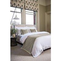 CHRISTY 'Balmoral' Luxury Cotton Sateen Hotel Duvet Cover Sets in White | Size: Double