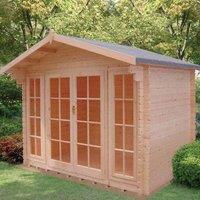 Shires Epping 28 mm Log Cabin 12 x 10 Feet in Light Tan