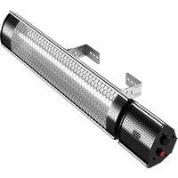 Pro Breeze Wall Mounted Infrared Patio Heater with Remote Control & 2 Heat Settings in Black