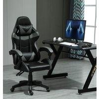 MCC Direct Neon Edge Gaming Chair with Tilt & Swivel function Chair A in Grey