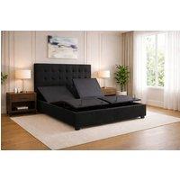 PARADISE BEDS LTD Adjustable Ergomativ Optim Wireless Remote & Anti Slip Base- Full Set in Black | Size: Double