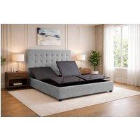 PARADISE BEDS LTD Adjustable Ergomativ Optim Wireless Remote & Anti Slip Base- Full Set in Silver | Size: Small Double