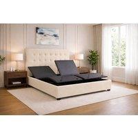 PARADISE BEDS LTD Adjustable Ergomativ Optim Wireless Remote & Anti Slip Base- Full Set in Cream | Size: King