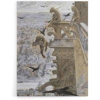 Artery8 Luc Olivier Merson Notre Dame Paris France Canvas Wall Art Print in Grey | Size: W24 x H32