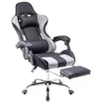EONLION Gaming Chair Adjustable Ergonomic Gamer Home Office PC Desk Chair in Black