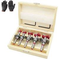 Havendro 5Pcs Bit Wood Hole Hinge Boring Drill Bit Set