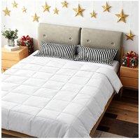 Living and Home Down Alternative Quilted Duvet Insert with Corner Tabs in White | Size: Super King