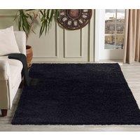 Desire Rugs Modern Elegant Soft Shaggy Rug for Living Rooms - Stylish Area Rugs in Black | Size: 120 cm x 170 cm