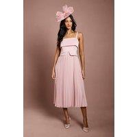 Coast Women's Petite Square Neck Midi Dress in Blush | Size: 10