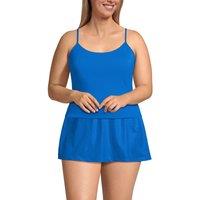 Lands' End Women's Plus Tugless Quick Dry Strappy Back Tankini Top in Cobalt | Size: 22