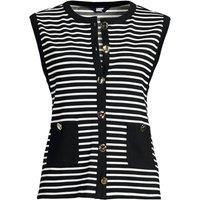 Lands' End Women's Button Detail Tank Top in White | Size: 8