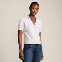 Lands' End Women's Short Sleeve Polo Sweater Top | Size: 16-18