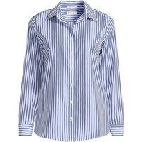 Lands' End Women's Non-Iron Cotton Shirt in Bright Blue | Size: 14-16