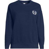 Lands' End Women's Serious Sweats Drop Shoulder Sweatshirt in Navy | Size: 20