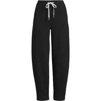 Lands' End Women's Barrel Leg Serious Sweats Joggers in Black | Size: 10-12