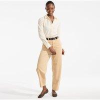 Lands' End Women's Barrel Leg Corduroy Jeans in Camel | Size: 16