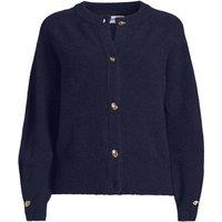 Lands' End Women's Wool Touch Pear Button Cardigan in Navy | Size: 8