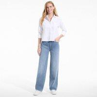 Lands' End Women's 100% Cotton Low Rise Baggy Jeans in Blue | Size: 10