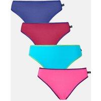 British Boxers Women's 'Lucky Dip' Four Pack of High Leg Knickers | Size: XL