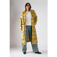 Shnoo Women's Long Fleece Coat in Yellow | Size: 22