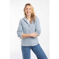 Weird Fish Women's Chicoa Full Zip Macaroni Hoodie in Light Blue | Size: 12