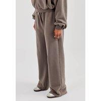 Cernucci Women's Washed Applique Logo Wide Leg Jogger - Grey | Size: Small