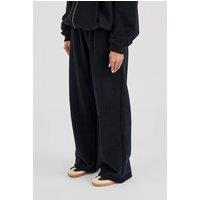 Cernucci Women's C Embroidered Wide Leg Jogger - Black | Size: XS